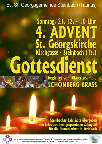 4. Advent - Schönberg Brass Blechbläser-Ensemble in der St. Georgskirche