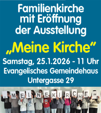 Familienkirche mit Ausstellung der 4. Klassen des Religionsunterrichtes in der Geschwister-Scholl-Schule, Steinbach (Taunus)