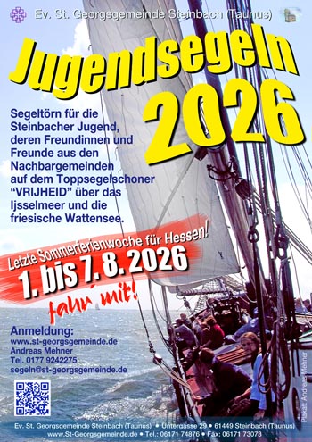 Jugendsegelwoche der Ev. St. Georgsgemeinde Steinbach (Taunus)