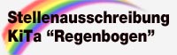 Stellenausschreibung KITA Regenbogen